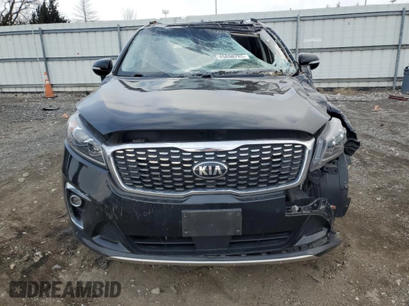 2019 Kia Sorento SX V6 with VIN 5XYPKDA52KG503925, listed as a Copart auction lot 45850785 with 59,107 mi miles and Salvage Title. Bid and sale history available at carsss.com. Image 5.