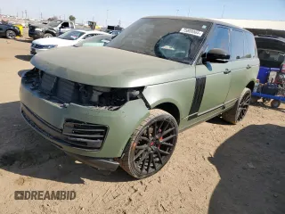 2018 Land Rover Range Rover with VIN SALGW2SEXJA501094, listed as a Copart auction lot 75809584 with 61,031 mi miles and Salvage title. Bid and sale history available at DreamBid. Image 1.