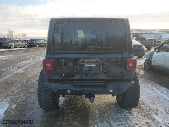 2020 Jeep Wrangler Unlimited Rubicon with VIN 1C4HJXFN1LW222074, listed as a Copart auction lot 41656405 with 0 mi miles and Clean Title. Bid and sale history available at carsss.com. Image 6.