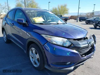 2016 Honda HR-V EX-L w/Navi with VIN 3CZRU5H74GM724964, listed as a IAAI auction lot 41820634 with 102,898 mi miles. Bid and sale history available at carsss.com. Image 1.