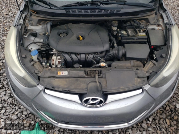 2016 Hyundai Elantra SE with VIN 5NPDH4AE7GH722283, listed as a Copart auction lot 51063485 with 128,892 mi miles and Salvage Title. Bid and sale history available at carsss.com. Image 11.