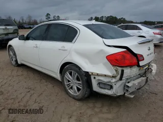 2011 Infiniti G25 x with VIN JN1DV6AR0BM651940, listed as a Copart auction lot 44309735 with 133,715 mi miles and Salvage Title. Bid and sale history available at DreamBid. Image 2.