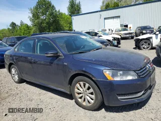 2014 Volkswagen Passat Wolfsburg Edition with VIN 1VWAT7A33EC083021, listed as a Copart auction lot 56015745 with Not provided miles and Clean title. Bid and sale history available at DreamBid. Image 4.