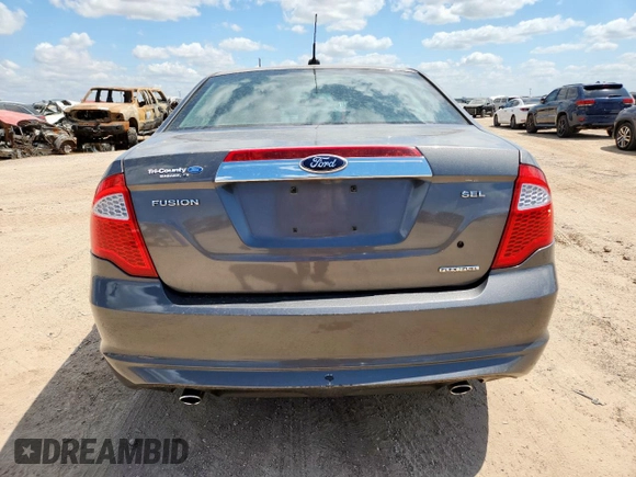 2012 Ford Fusion SEL with VIN 3FAHP0JGXCR422555, listed as a Copart auction lot 61543625 with 105,762 mi miles and Clean title. Bid and sale history available at DreamBid. Image 6.