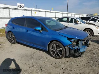 2022 Subaru Impreza Sport with VIN 4S3GTAM62N3714003, listed as a Copart auction lot 42552825 with 0 mi miles and Salvage Title. Bid and sale history available at carsss.com. Image 4.