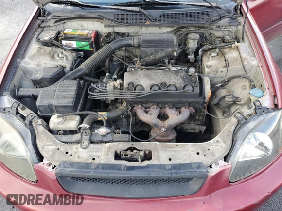 1998 Honda Civic CX with VIN 2HGEJ6327WH100766, listed as a Copart auction lot 45525865 with 265,388 mi miles and Salvage Title. Bid and sale history available at carsss.com. Image 11.