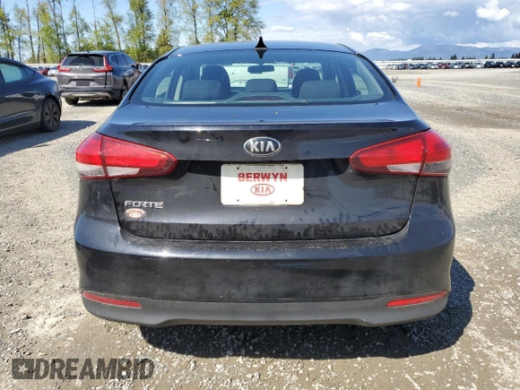 2017 Kia Forte LX with VIN 3KPFK4A70HE055901, listed as a Copart auction lot 54274885 with 159,185 mi miles and Salvage Title. Bid and sale history available at carsss.com. Image 6.