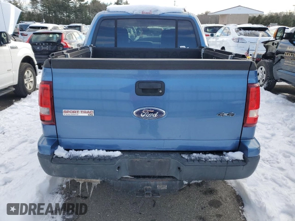 2009 Ford Explorer Sport Trac XLT with VIN 1FMEU51EX9UA39066, listed as a Copart auction lot 44100175 with 59,439 mi miles and Salvage title. Bid and sale history available at DreamBid. Image 6.