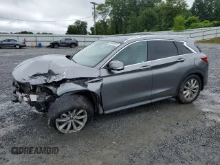 2019 Infiniti QX50 Essential with VIN 3PCAJ5M37KF107957, listed as a Copart auction lot 58545645 with 130,535 mi miles and Salvage title. Bid and sale history available at DreamBid. Image 1.