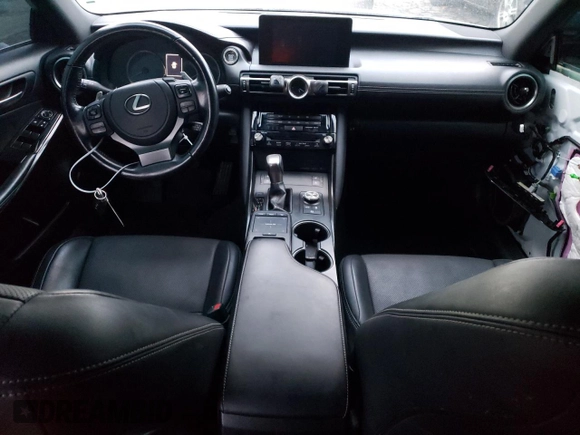 2021 Lexus IS with VIN JTHC81F29M5043408, listed as a Copart auction lot 81128854 with 47,625 mi miles and Salvage Title. Bid and sale history available at carsss.com. Image 8.