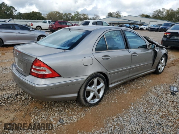 2005 Mercedes-Benz C 230 Kompressor with VIN WDBRF40J95F705498, listed as a Copart auction lot 50466115 with 161,488 mi miles and Salvage title. Bid and sale history available at DreamBid. Image 3.
