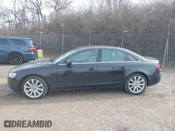 2013 Audi A4 Premium Plus with VIN WAUFFAFL6DN036748, listed as a IAAI auction lot 41513567 with 60,670 mi miles. Bid and sale history available at carsss.com. Image 14.