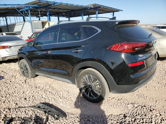 2021 Hyundai Tucson Limited with VIN KM8J33AL9MU325620, listed as a Copart auction lot 43447615 with 61,477 mi miles and Salvage Title. Bid and sale history available at carsss.com. Image 2.