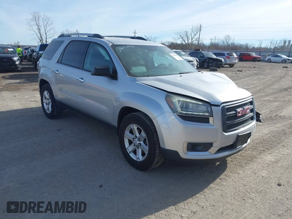 2016 GMC Acadia SLE with VIN 1GKKRNED0GJ243419, listed as a IAAI auction lot 41066066 with 123,933 mi miles and . Bid and sale history available at DreamBid. Image 1.