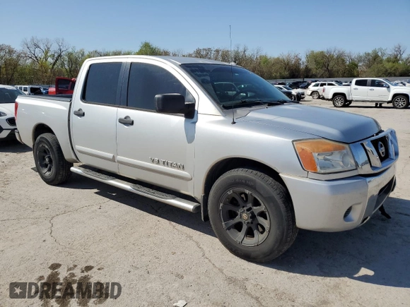 2008 Nissan Titan XE with VIN 1N6BA07D78N352244, listed as a Copart auction lot 52342415 with 180,411 mi miles and Salvage Title. Bid and sale history available at carsss.com. Image 4.