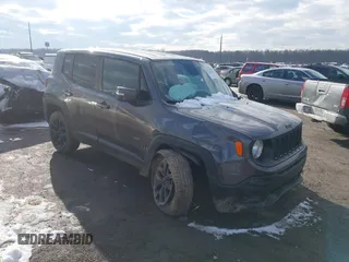 2017 Jeep Renegade Latitude with VIN ZACCJBBB9HPE84485, listed as a IAAI auction lot 41274233 with 85,176 mi miles. Bid and sale history available at carsss.com. Image 1.