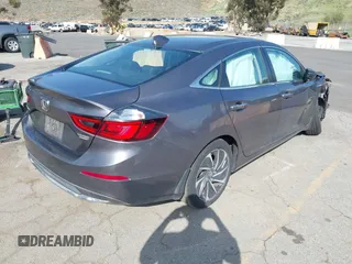 2019 Honda Insight Touring with VIN 19XZE4F95KE001192, listed as a IAAI auction lot 41956216 with Not Provided miles and . Bid and sale history available at carsss.com. Image 4.