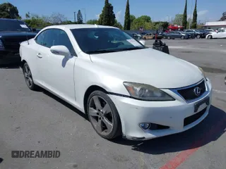 2012 Lexus IS 250 C with VIN JTHFF2C24C2522011, listed as a IAAI auction lot 41944363 with 128,869 mi miles and . Bid and sale history available at DreamBid. Image 1.