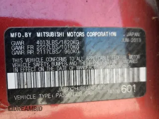 2014 Mitsubishi Lancer ES with VIN JA32X2HU8EU005470, listed as a Copart auction lot 73114204 with Not Provided miles and Salvage Title. Bid and sale history available at carsss.com. Image 12.
