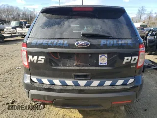 2013 Ford Utility Police Interceptor with VIN 1FM5K8ARXDGC40872, listed as a Copart auction lot 47389765 with 156,083 mi miles and Salvage Title. Bid and sale history available at carsss.com. Image 6.