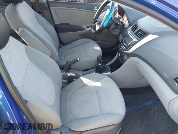 2012 Hyundai Accent GLS with VIN KMHCT4AE5CU207207, listed as a IAAI auction lot 42153757 with 163,278 mi miles. Bid and sale history available at carsss.com. Image 5.