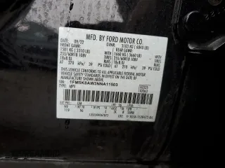 2022 Ford Police Interceptor Utility z VIN 1FM5K8AW3NNA11503, wystawiony jako Copart lot #48312055 z przebiegiem 22 219 mil mil oraz Szkody całkowita. Historia ofert i sprzedaży dostępna na DreamBid. Obrazek 12.