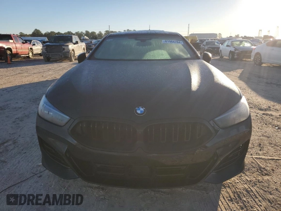 2024 BMW 8 Series 840i with VIN WBAGV2C03RCN18605, listed as a Copart auction lot 81984784 with 0 mi miles and Salvage Title. Bid and sale history available at carsss.com. Image 5.