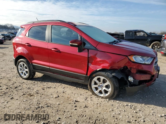 2019 Ford EcoSport SE with VIN MAJ6S3GLXKC253792, listed as a Copart auction lot 45158665 with 80,666 mi miles and Salvage Title. Bid and sale history available at carsss.com. Image 4.
