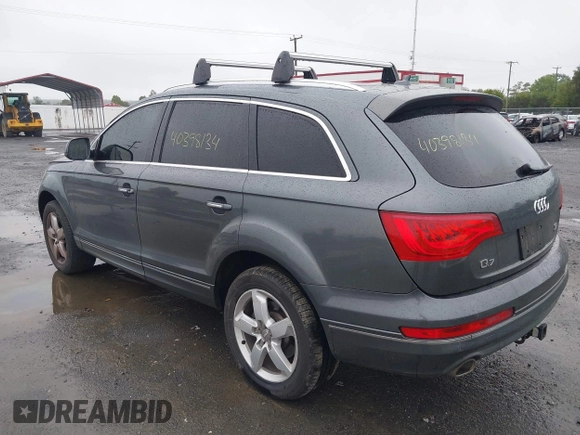 2013 Audi Q7 Premium Plus with VIN WA1LMAFE7DD004081, listed as a IAAI auction lot 40398134 with 143,475 mi miles and . Bid and sale history available at DreamBid. Image 3.