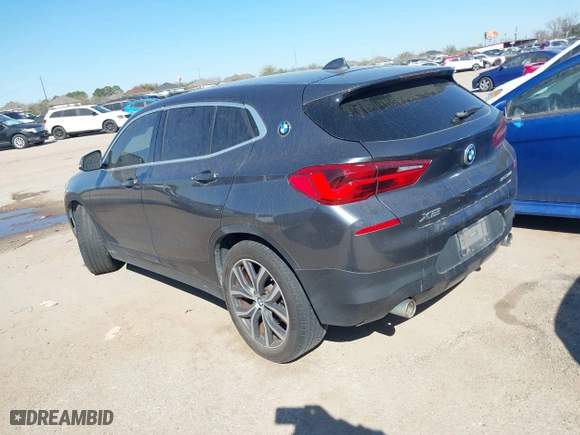 2018 BMW X2 sDrive28i with VIN WBXYJ3C3XJEJ82269, listed as a IAAI auction lot 41754391 with 106,007 mi miles. Bid and sale history available at carsss.com. Image 3.
