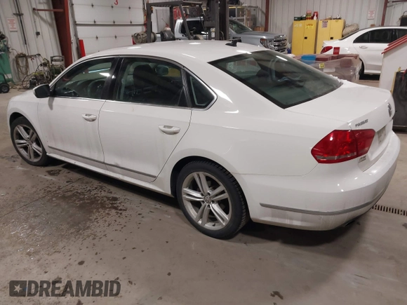 2014 Volkswagen Passat SEL Premium with VIN 1VWCS7A36EC057394, listed as a IAAI auction lot 41254293 with 134,715 mi miles. Bid and sale history available at carsss.com. Image 3.