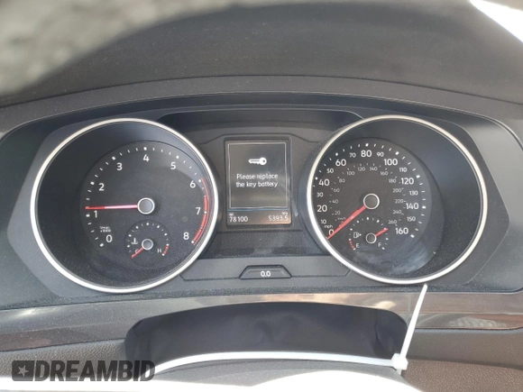 2020 Volkswagen Tiguan SE with VIN 3VV3B7AX0LM096422, listed as a Copart auction lot 48851125 with 78,100 mi miles and Salvage Title. Bid and sale history available at DreamBid. Image 9.