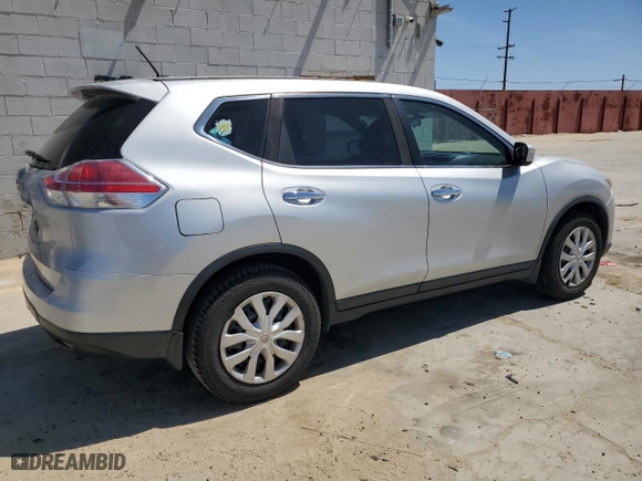 2015 Nissan Rogue S with VIN KNMAT2MT1FP561111, listed as a Copart auction lot 52184455 with 163,320 mi miles and Clean Title. Bid and sale history available at carsss.com. Image 3.