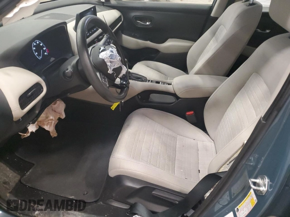 2023 Honda HR-V LX with VIN 3CZRZ2H31PM745770, listed as a Copart auction lot 43449055 with 29,420 mi miles and Salvage title. Bid and sale history available at DreamBid. Image 7.