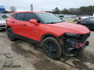 2020 Chevrolet Blazer LT with VIN 3GNKBCR46LS667864, listed as a Copart auction lot 42393635 with 92,756 mi miles and Salvage Title. Bid and sale history available at carsss.com. Image 4.