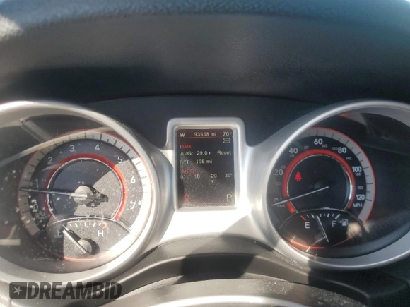 2017 Dodge Journey GT with VIN 3C4PDDEG2HT587929, listed as a Copart auction lot 65605955 with 93,558 mi miles and Clean title. Bid and sale history available at DreamBid. Image 9.