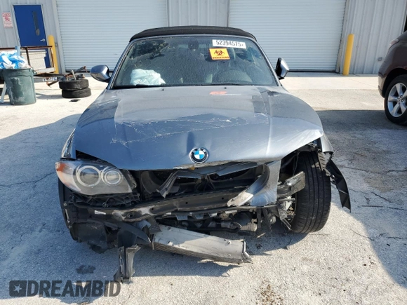 2010 BMW 1 Series 135i with VIN WBAUN9C5XAVK41340, listed as a Copart auction lot 52394575 with Not provided miles and Salvage title. Bid and sale history available at DreamBid. Image 5.
