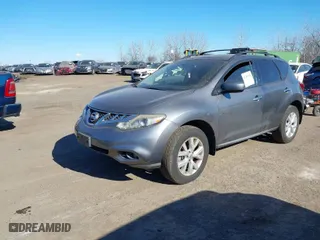 2013 Nissan Murano SL with VIN JN8AZ1MW5DW303278, listed as a IAAI auction lot 41407440 with 117,735 mi miles. Bid and sale history available at carsss.com. Image 2.