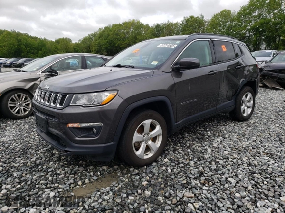 2020 Jeep Compass Latitude with VIN 3C4NJDBB2LT228128, listed as a Copart auction lot 57214605 with 46,218 mi miles and Salvage title. Bid and sale history available at DreamBid. Image 1.