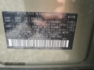 2017 Subaru Outback Premium z VIN 4S4BSACC6H3215516, wystawiony jako Copart lot #63211625 z przebiegiem 86 280 mil mil oraz Szkoda całkowita • Salvage title. Historia ofert i sprzedaży dostępna na DreamBid. Obrazek 13.