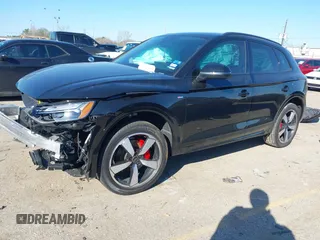 2024 Audi Q5 S line Premium Plus with VIN WA1EAAFY5R2120135, listed as a IAAI auction lot 41618880 with 4,277 mi miles and . Bid and sale history available at DreamBid. Image 17.