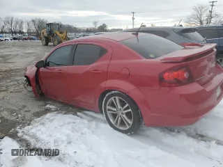 2012 Dodge Avenger SXT Plus with VIN 1C3CDZEG1CN116654, listed as a Copart auction lot 46217135 with Not Provided miles and Salvage Title. Bid and sale history available at carsss.com. Image 2.