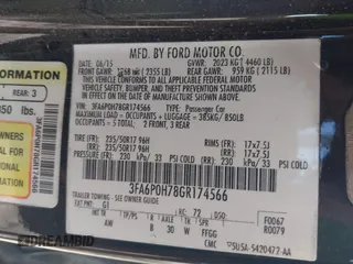 2016 Ford Fusion SE with VIN 3FA6P0H78GR174566, listed as a IAAI auction lot 42588483 with 156,261 mi miles and . Bid and sale history available at DreamBid. Image 9.