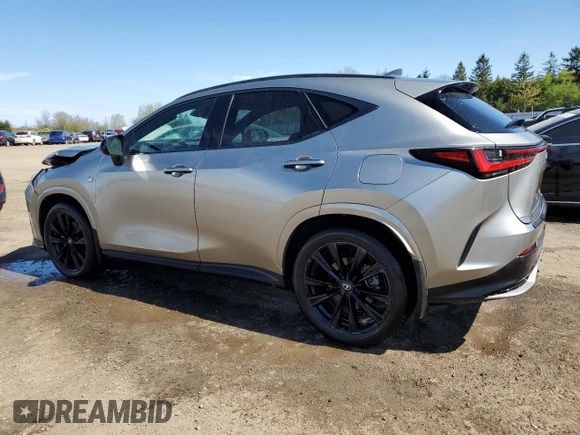 2024 Lexus NX 350 F Sport with VIN 2T2KGCEZ4RC045311, listed as a Copart auction lot 57171755 with 20,349 mi miles and Clean title. Bid and sale history available at DreamBid. Image 2.