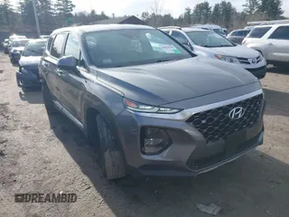 2020 Hyundai Santa Fe SE with VIN 5NMS2CAD1LH139886, listed as a IAAI auction lot 41814783 with 33,754 mi miles. Bid and sale history available at carsss.com. Image 1.