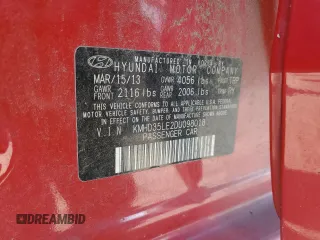 2013 Hyundai Elantra с VIN KMHD35LE2DU098018, выставлен на аукционе Copart как лот 55838125 с пробегом 145 806 миль миль и Чистый • Clean title. История ставок и продаж доступна на DreamBid. Изображение 12.