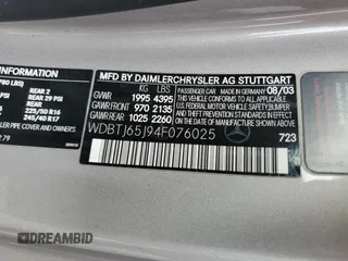 2004 Mercedes-Benz CLK 320 with VIN WDBTJ65J94F076025, listed as a Copart auction lot 79283434 with 107,903 mi miles and Salvage Title. Bid and sale history available at DreamBid. Image 12.