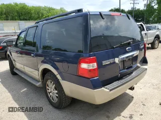 2009 Ford Expedition Max Eddie Bauer with VIN 1FMFK18539EB06710, listed as a Copart auction lot 54005915 with 185,375 mi miles and Salvage Title. Bid and sale history available at DreamBid. Image 2.