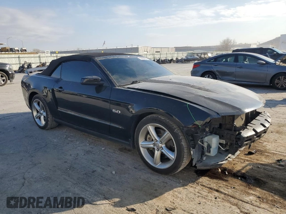 2011 Ford Mustang GT with VIN 1ZVBP8FF6B5108494, listed as a Copart auction lot 82958684 with 75,827 mi miles and Salvage Title. Bid and sale history available at DreamBid. Image 4.