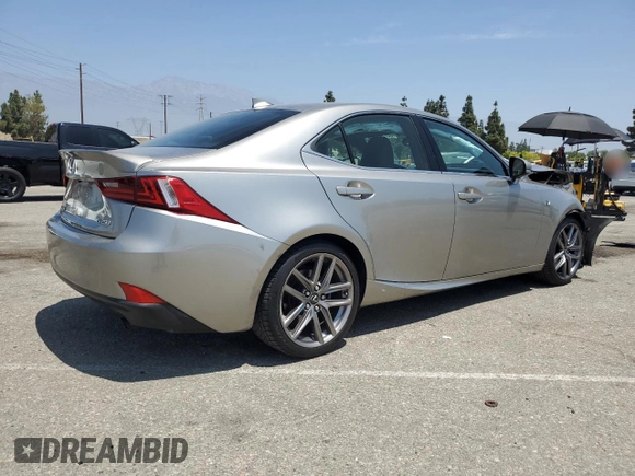 2015 Lexus IS 250 with VIN JTHBF1D20F5074084, listed as a Copart auction lot 60724265 with 66,957 mi miles and Salvage title. Bid and sale history available at DreamBid. Image 3.